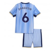 Tottenham Hotspur Radu Dragusin #6 Koszulka Wyjazdowa dzieci 2024-25 Krótki Rękaw (+ krótkie spodenki)